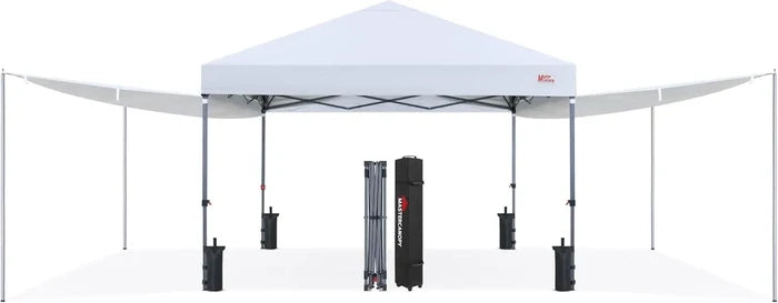MASTERCANOPY 10x10 Pop-Up Canopy Tent with Two Shelters