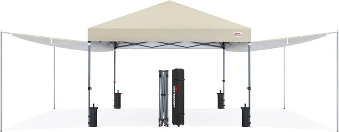 MASTERCANOPY 10x10 Pop-Up Canopy Tent with Two Shelters