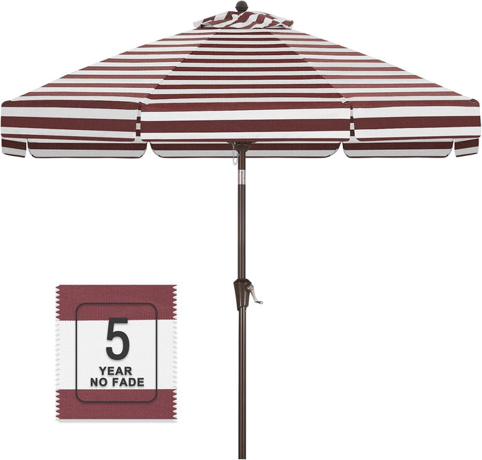 Burgundy & White