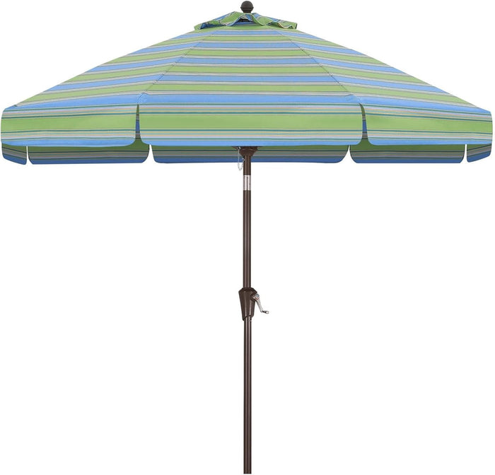 Blue-Green-Yellow Multi-Stripes