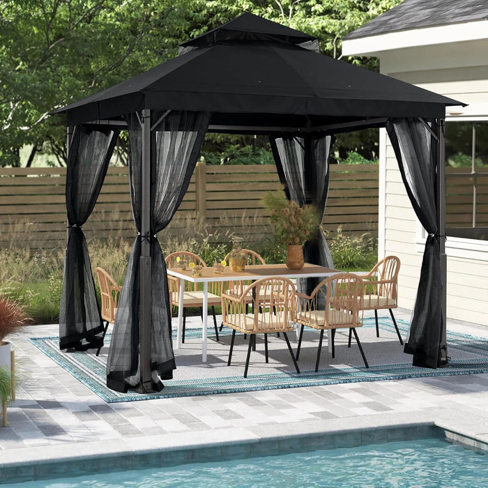 MASTERCANOPY Outdoor Patio Gazebo with Mosquito Netting 9x9, 11x11
