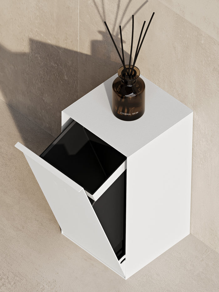 Metal Bathroom Trash Can