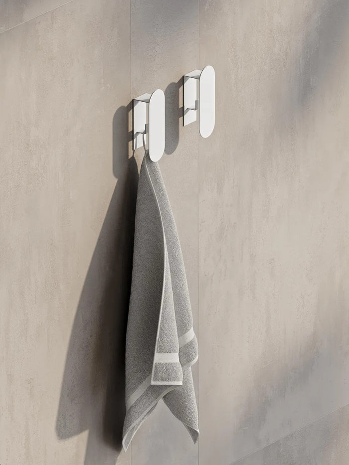 Minimalist Steel Wall Hook – Modern Towel & Robe Hanger for Bathroom