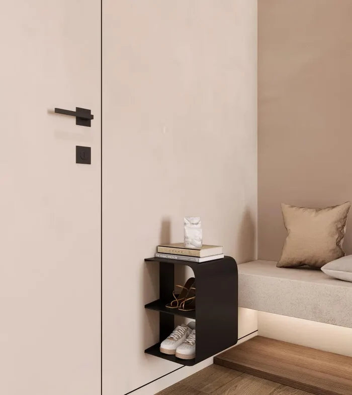 Modern Metal Shoe Rack – Minimalist Entryway Shoe Storage Shelf