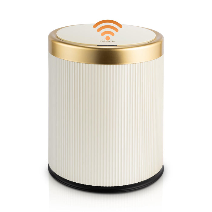 Motion Sensor Trash Can 13L for Bathroom, Touchless with Wooden Legs TG6130