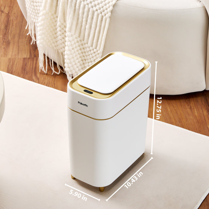 Motion Sensor Trash Can 9L Slim for Bathroom Narrow Spaces TG6190