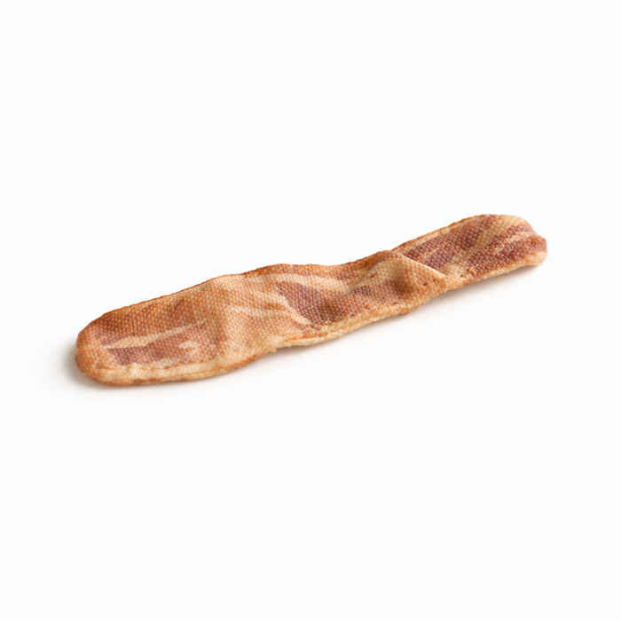 Fried bacon, 12 cm.  1x