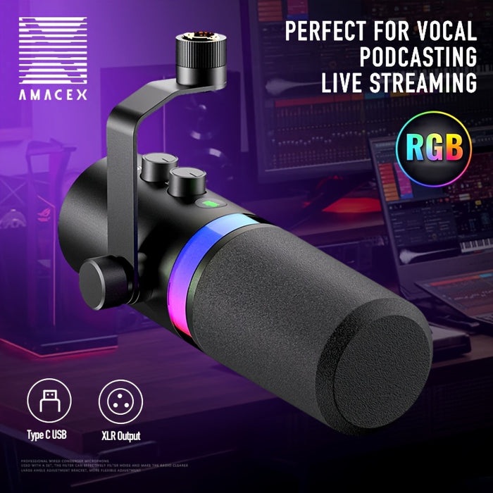 OboDesk SDMXLR/USB Dynamic Microphone, R...