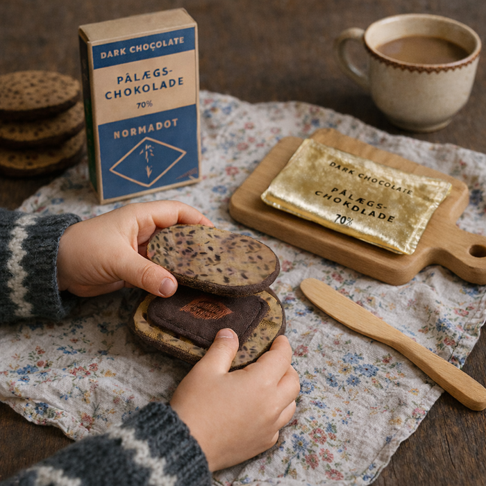 Pack of 4 Dark Chocolate Slices – Pålægschokolade