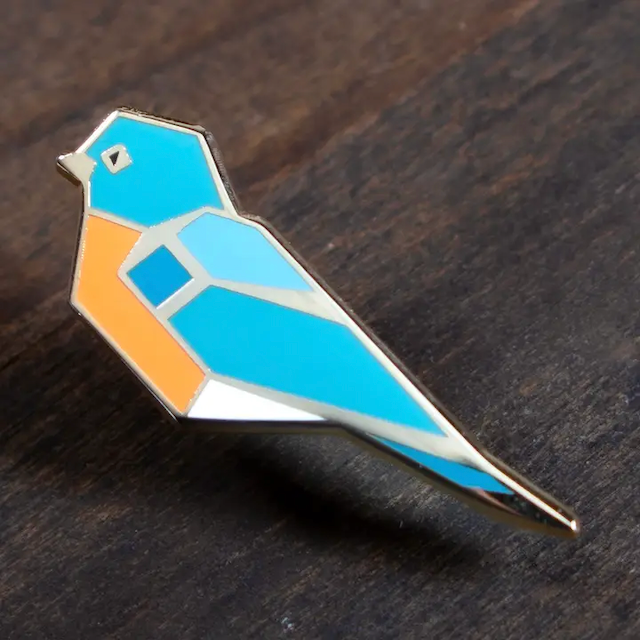 Prairi Lu Studio - Enameled Pins - Birds