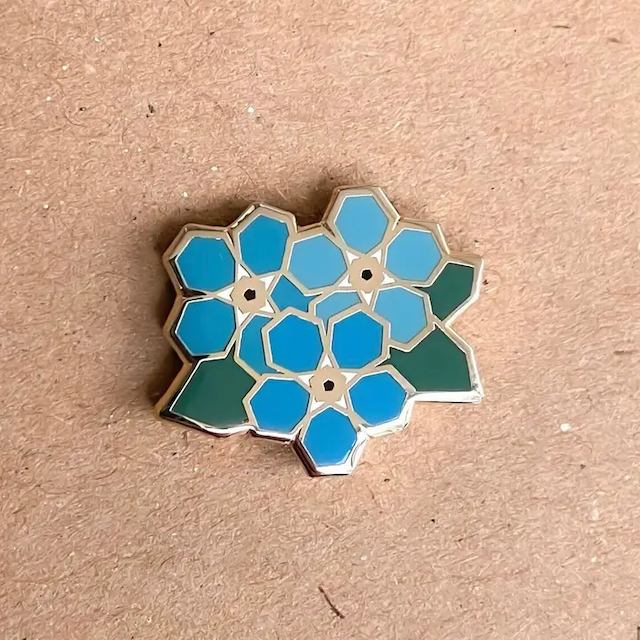 Prairi Lu Studio - Enameled Pins - Floral