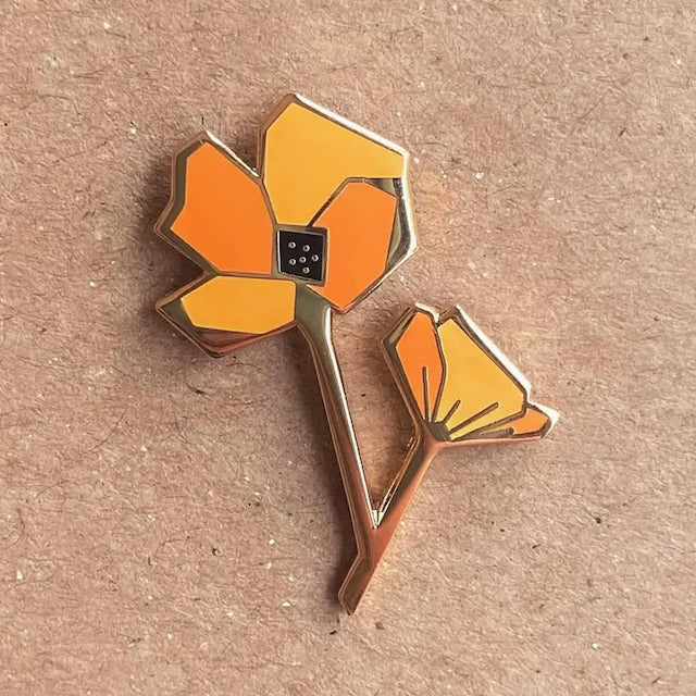 Prairi Lu Studio - Enameled Pins - Floral