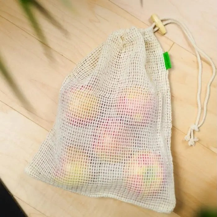 Produce Bags - Organic Cotton Mesh - 2-pack