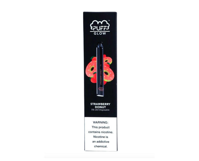 PUFF BAR GLOW STRAWBERRY DONUT DISPOSABLE POD SYSTEM