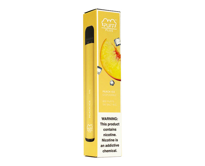 PUFF BAR PLUS PEACH ICE DISPOSABLE POD SYSTEM