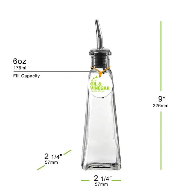 Pyramid Oil & Vinegar Bottle - 6oz