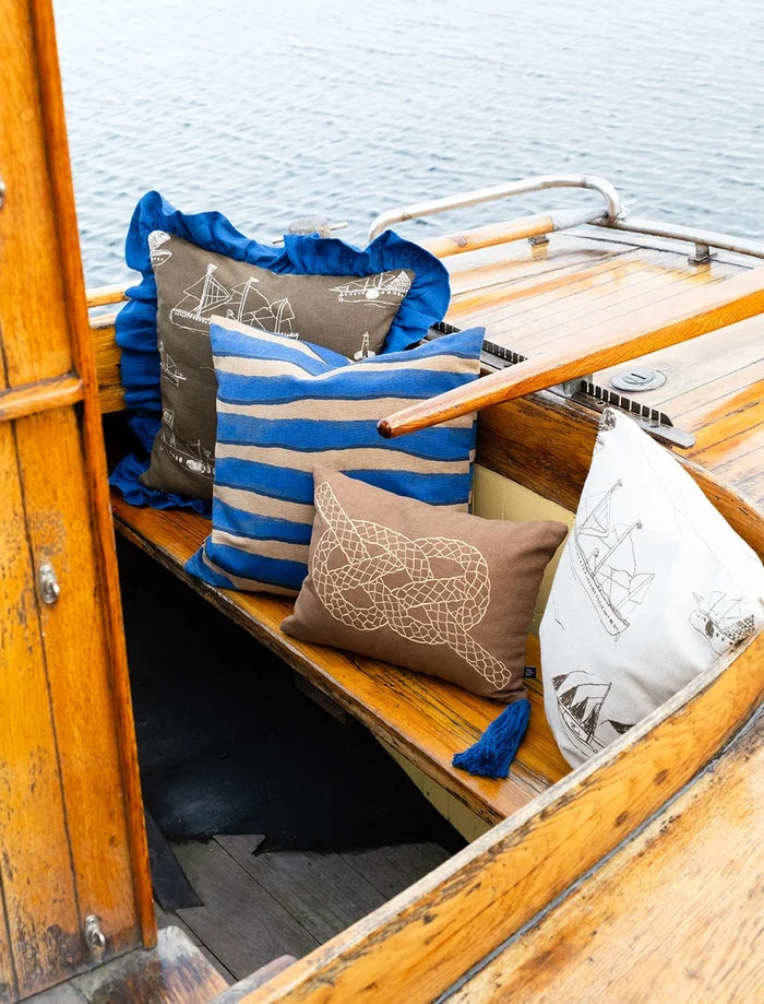 RAND CUSHION COVER, BLUE 48x48 CM