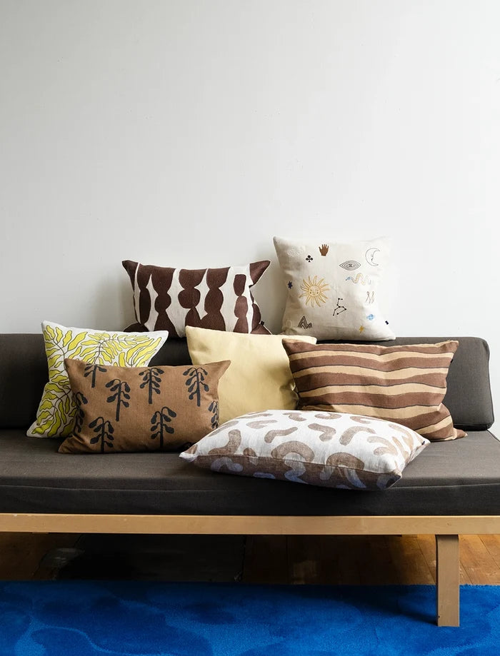 RAND CUSHION COVER, BROWN 68x48 CM