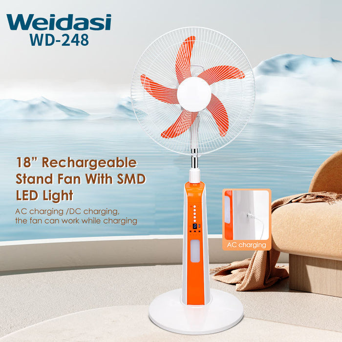 Rechargeable Stand Pedestal Fan
