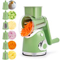 Rotary Cheese Grater 6 Blades Vegetable Slicer with Suction Base A911