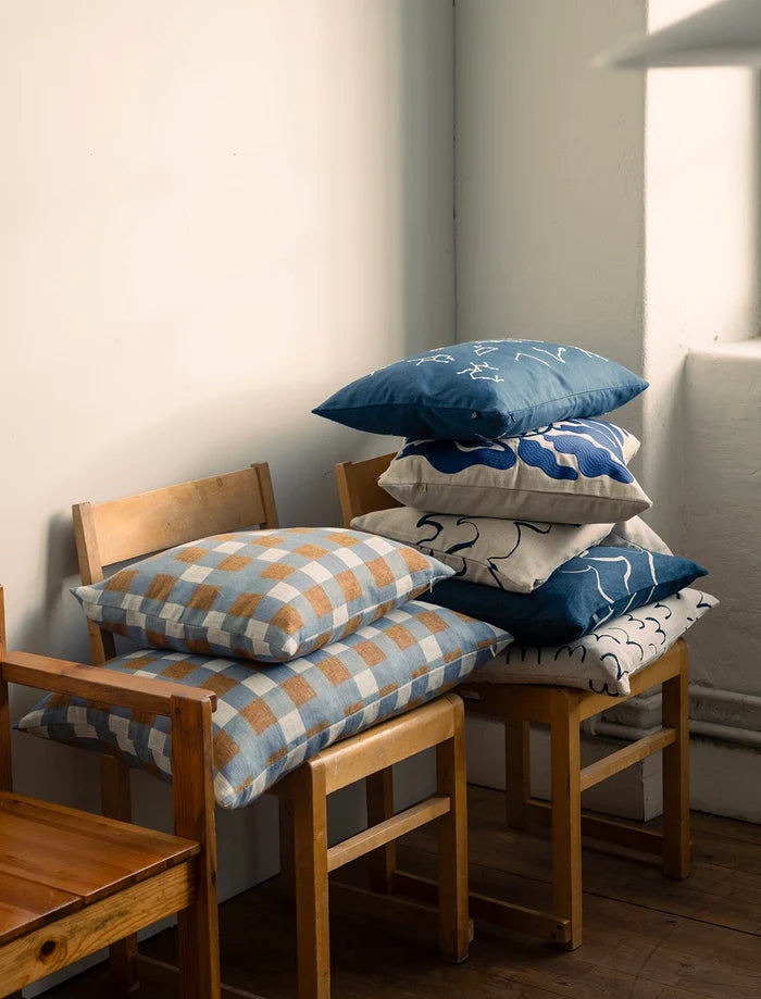 RUTAN WOVEN CUSHION COVER, OAT 48x68 CM