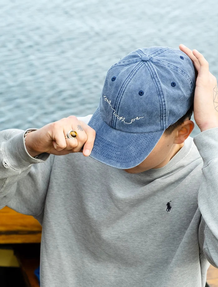 SAIL WITH ME CAP, VINTAGE DENIM