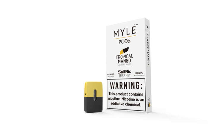 SaltNic Tropical Mango MYLE Replacement Pod 4-Pack