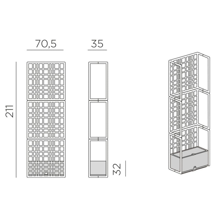 Sipario 3 Modular Partition - Terra