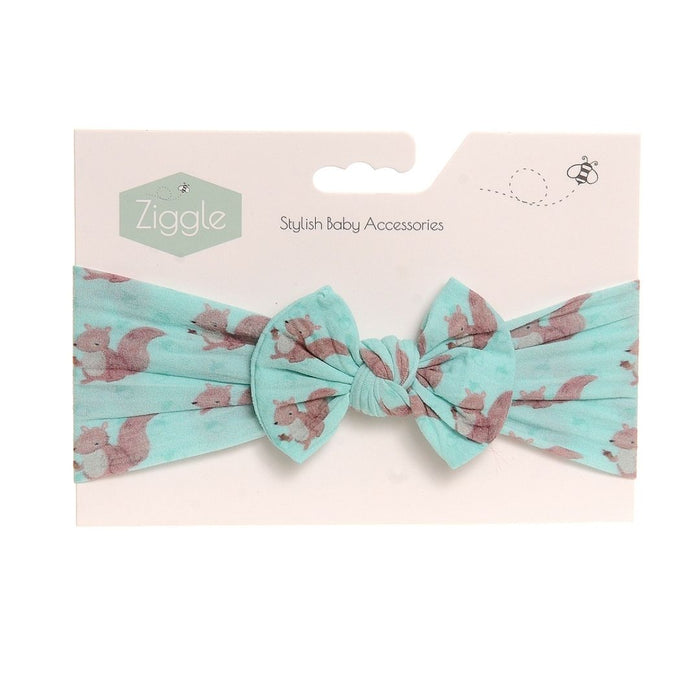 Squirrel Top Bow Turban Headband