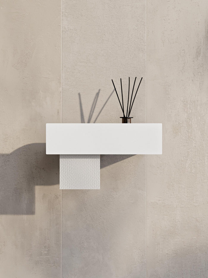 Toilet paper holder with shelf