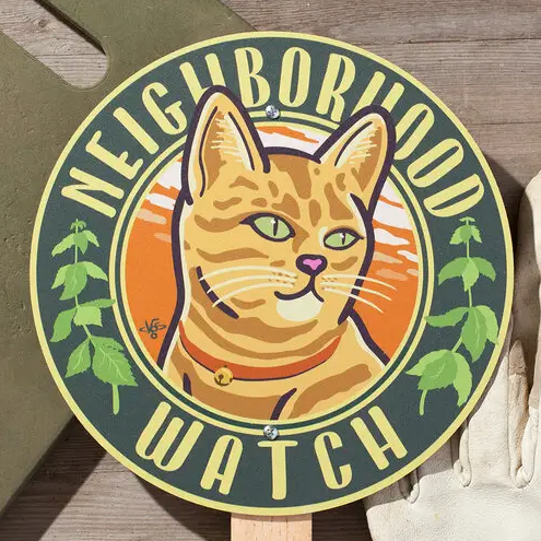 Neighborhood Watch Orange Cat