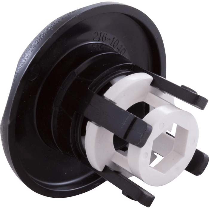 Waterway adjustable mini scalloped face directional jet (Black) Hot Tub Jets WaterWay