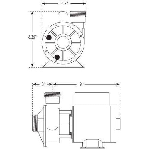 WaterWay Waterway hot tub pump Pool Store Canada WaterWay Iron might Circulation Pump 1sp 115v - Pool Store Canada