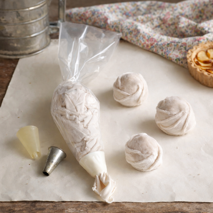 Whipped Cream Toy – Handmade Velour Play Food (2 pcs)